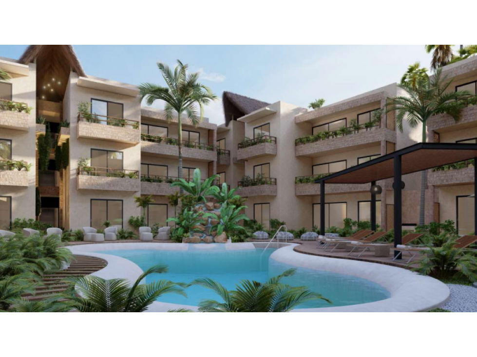 DEPTOS EN VENTA EN DESARROLLO XUNIK EN EL CENTRO DE TULUM DESDE — foto 2