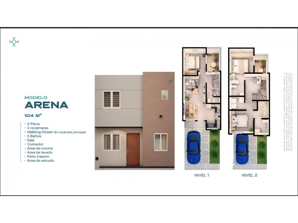 CASAS EN VENTA MODELO ARENA EN AKI GALIA PLAYAS ROSARITO DESDE — foto 2