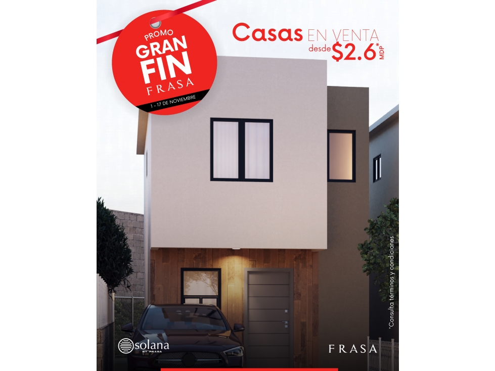 CASAS EN VENTA MODELO MIRADOR EN SOLANA BY FRASA DESDE