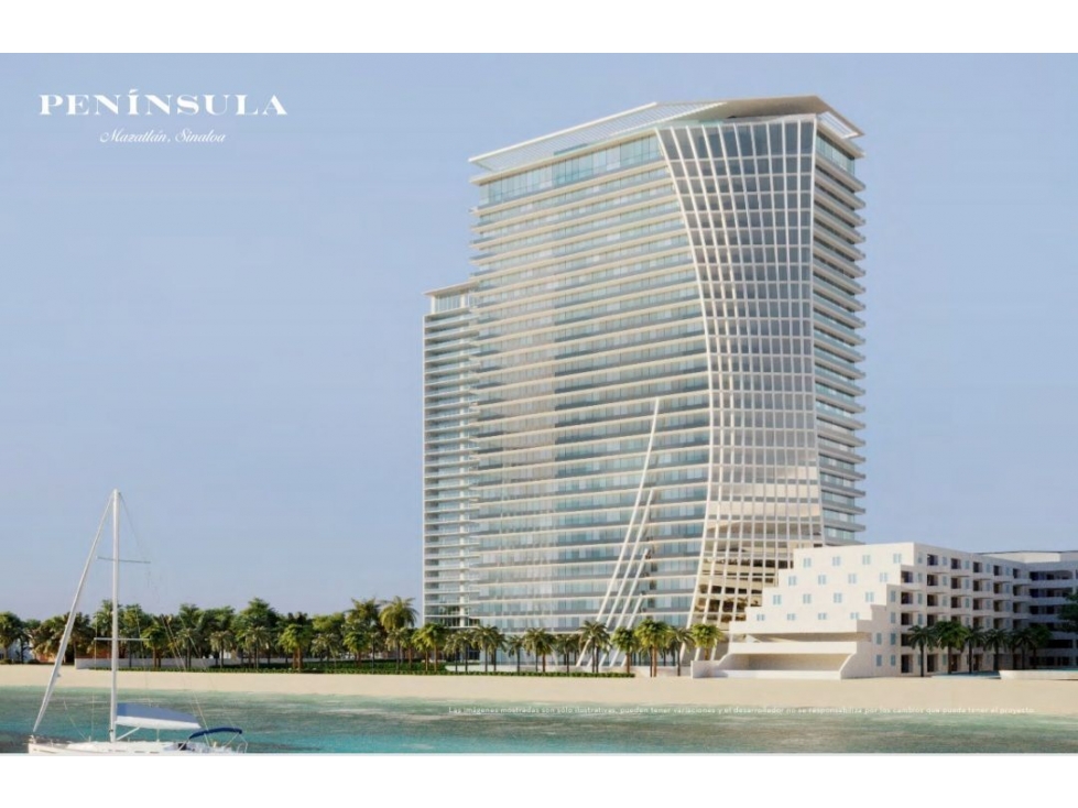 VENTA DE DEPARTAMENTOS DE LUJO EN MAZATLAN A PIE DE PLAYA PENINSULA II — foto 3