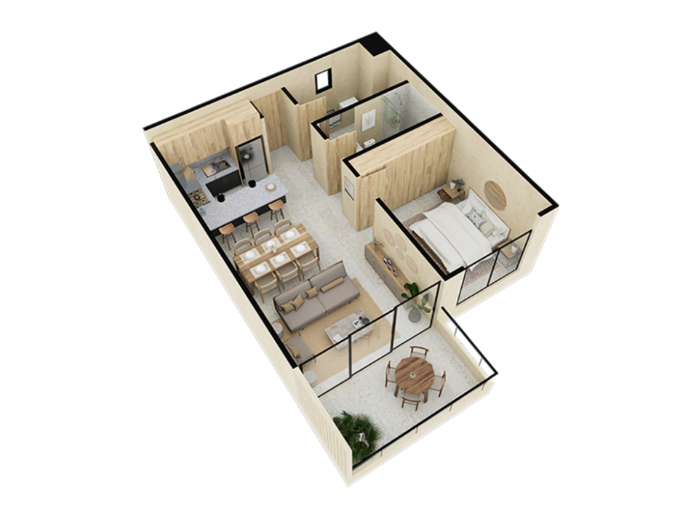 DEPTO 204 TIPO B/EECAA TORRE2 MATIARI PARQUE RESIDENCIAL PISO3 ORIENTE - 3