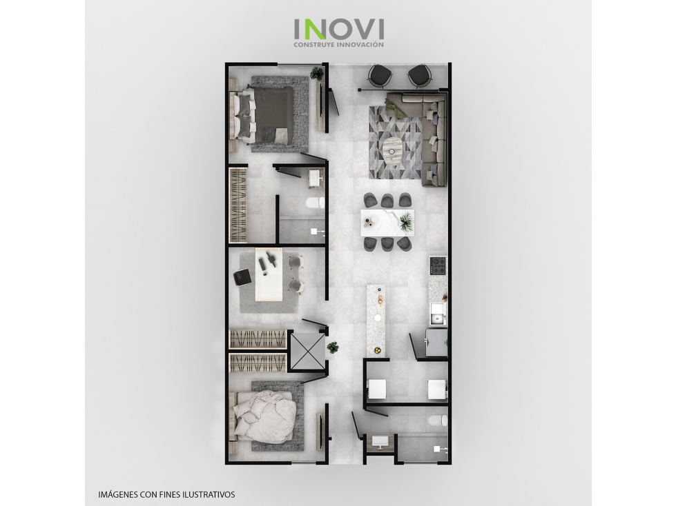 DEPARTAMENTOS EN VENTA, ENTRENUBES, UN GRAN PROYECTO DE TIJUANA. - 3