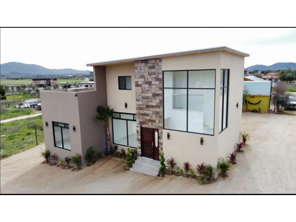 VENTA CASA NUEVA AL LADO DE CASA ADOBE GUADALUPE EN VALLE DE GUADALUPE — foto 3