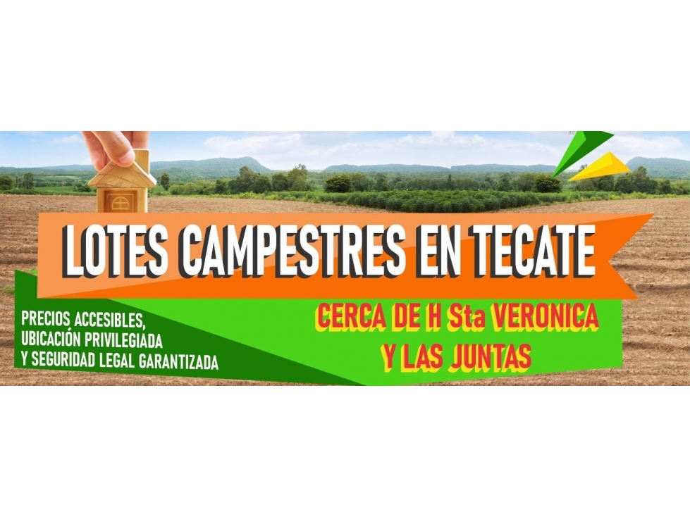 LOTES CAMPESTRES CERCA HACIENDA SANTA VERONICA Y LAS JUNTAS EN TECATE - 3