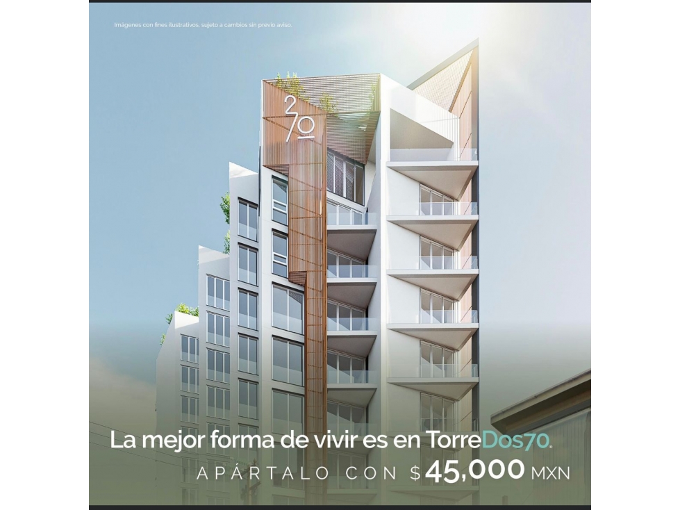 PREVENTA DEPARTAMENTO MODELO AMBAR EN TORRE 270 TIJUANA DESDE - 1