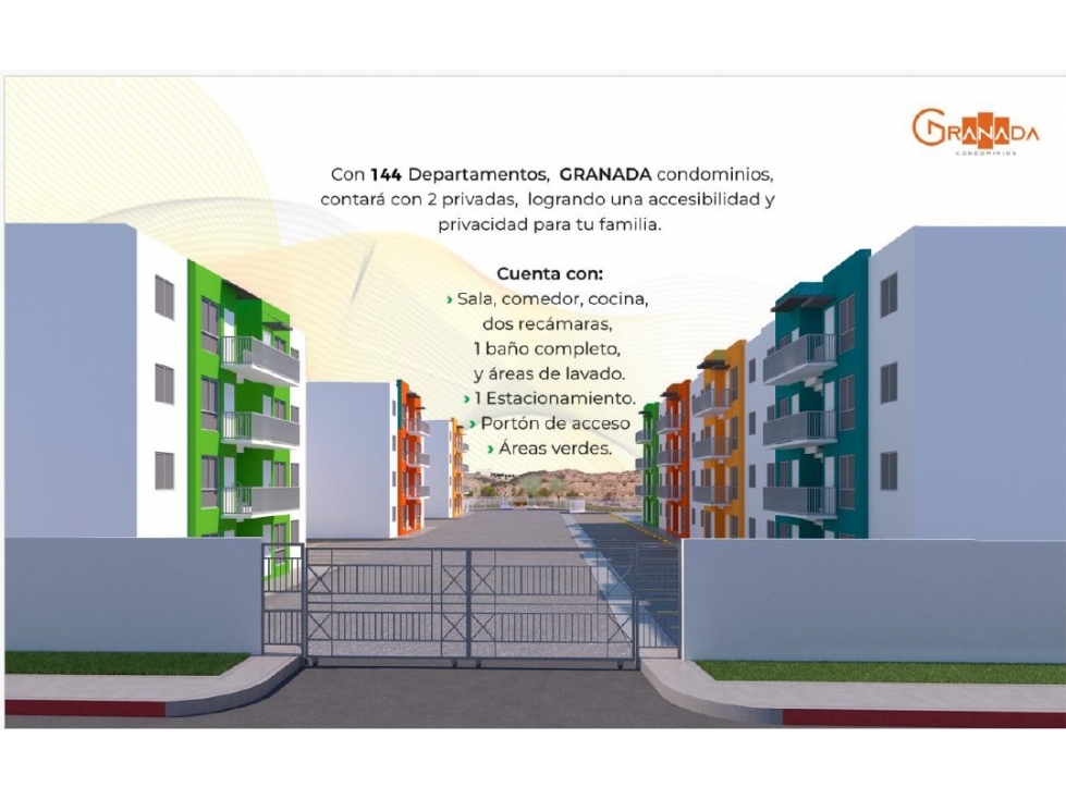 DEPARTAMENTOS EN VENTA EN GRANADA CONDOMINIOS DE 48 M2 - 4
