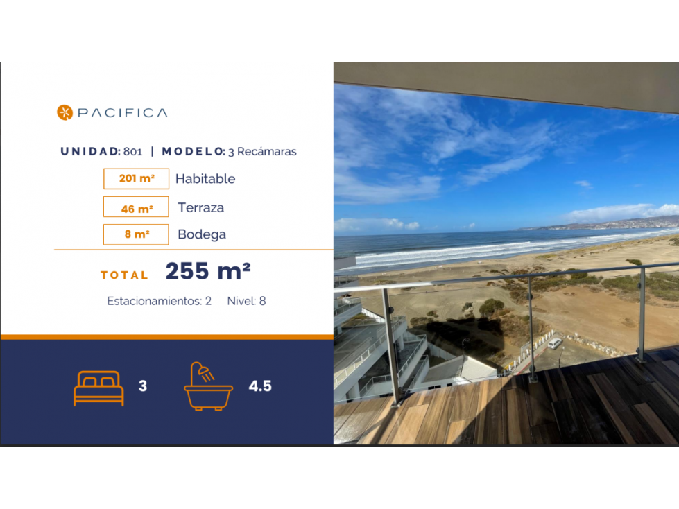 RENTA CONDOMINIO 801 TORRE MAREA EN VILLAS Y PRIVADAS PACIFICA - 4