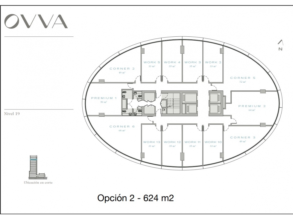 VENTA PISO 19 COMPLETO 1 OFICINA SIN DIVISIONES EN OVVA BUSSINES - 5