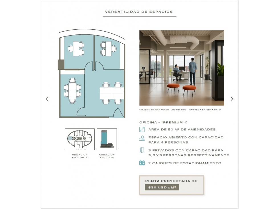 OFICINAS PREMIUM 1 EN VENTA EN ZONA RIO, ZONA DORADA DESDE - 5
