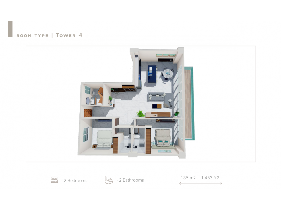 PREVENTA DEPTO MOD. J QUINTA SAN MIGUEL OCEAN & CANAL TORRE 4 DESDE - 6