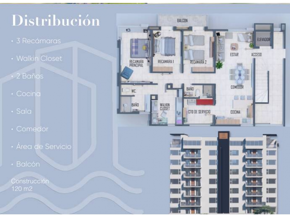 DEPARTAMENTO EN VENTA CON VISTA AL MAR EN KANAB RESIDENCIAL DESDE — foto 6