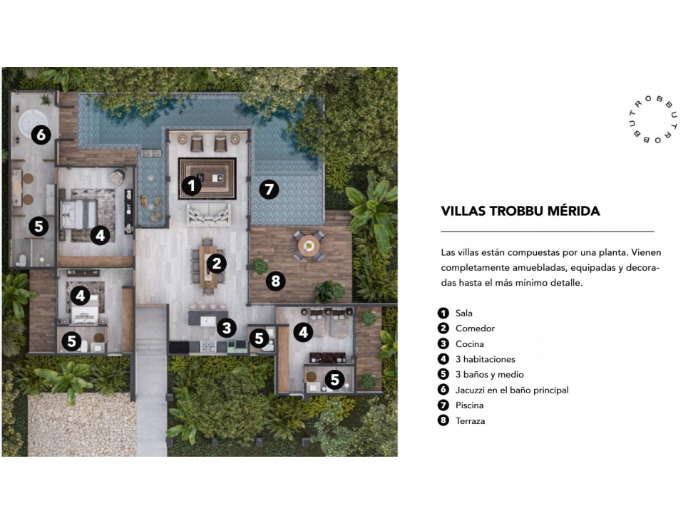 VILLAS DE LUJO EN VENTA EN DESARROLLO TROBBU MERIDA — foto 6