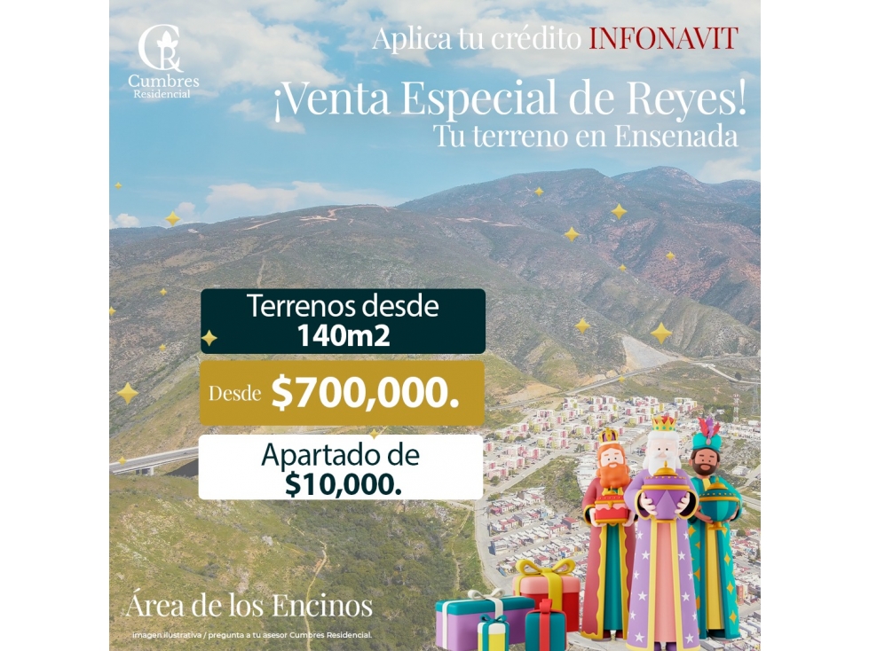 VENTA TERRENOS EN CUMBRES RESIDENCIAL ETAPA TERRAZAS ENSENADA DESDE