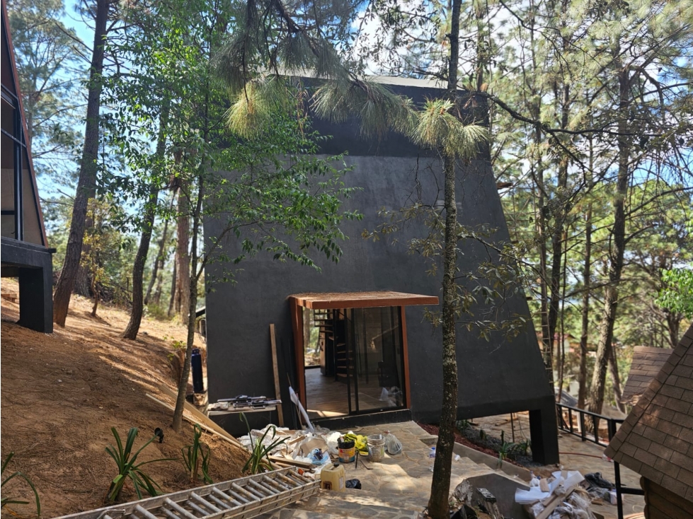 Conjunto de 4 cabañas en venta independientes + 1 cabaña chalet - 2