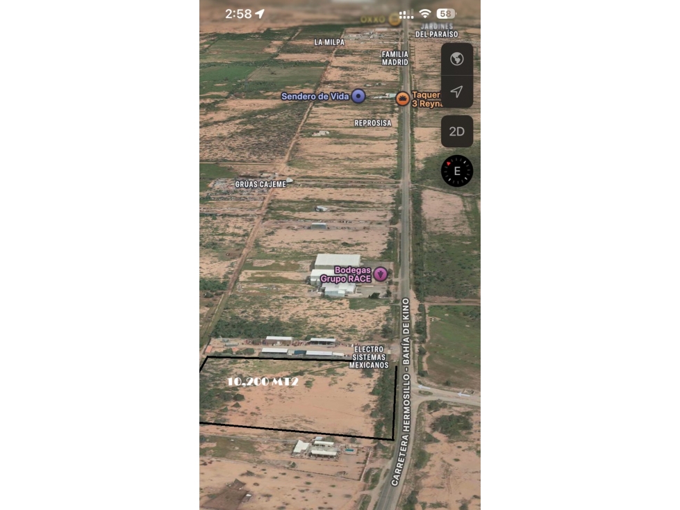 Terreno en VENTA Comercial, industrial Km 17, Hillo. Bahia de Kino — foto 2