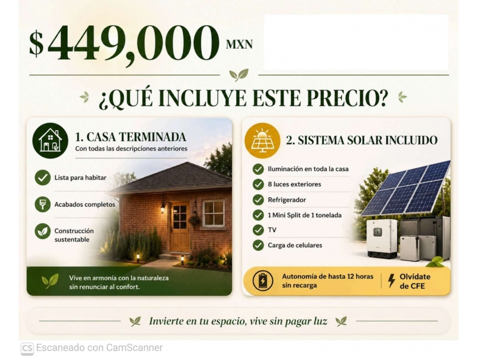 CASA SUSTENTABLE PARA CONSTRUCCION MODELO SAHUARO - 2