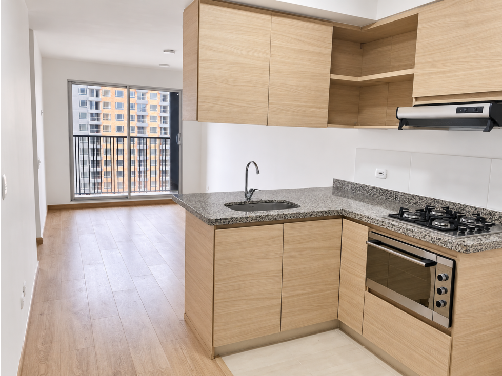 Apartamento en arriendo en Santa Teresa, piso 8 con balcón - 1
