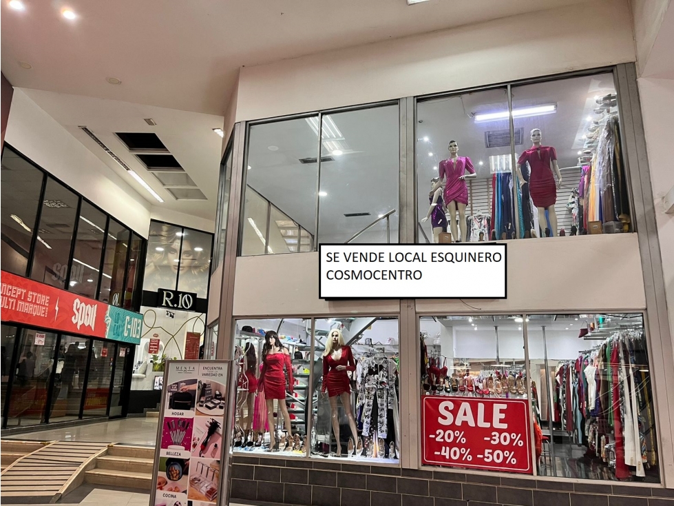 SE VENDE LOCAL EN COSMOCENTRO ESQUINERO PRECIO DE OPORTUNIDAD