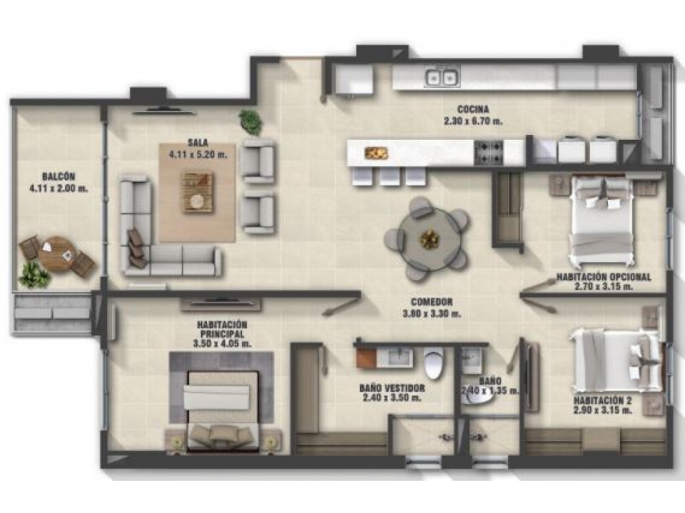 VENTA APARTAMENTO EN PH VAN GOGH — foto 2