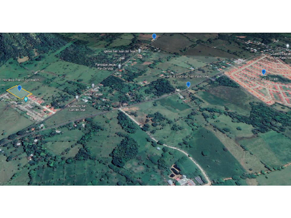 VENDO UNA HECTAREA DE TERRENO COLINDANTE CON URBANIZACION SAN PABLO - 1
