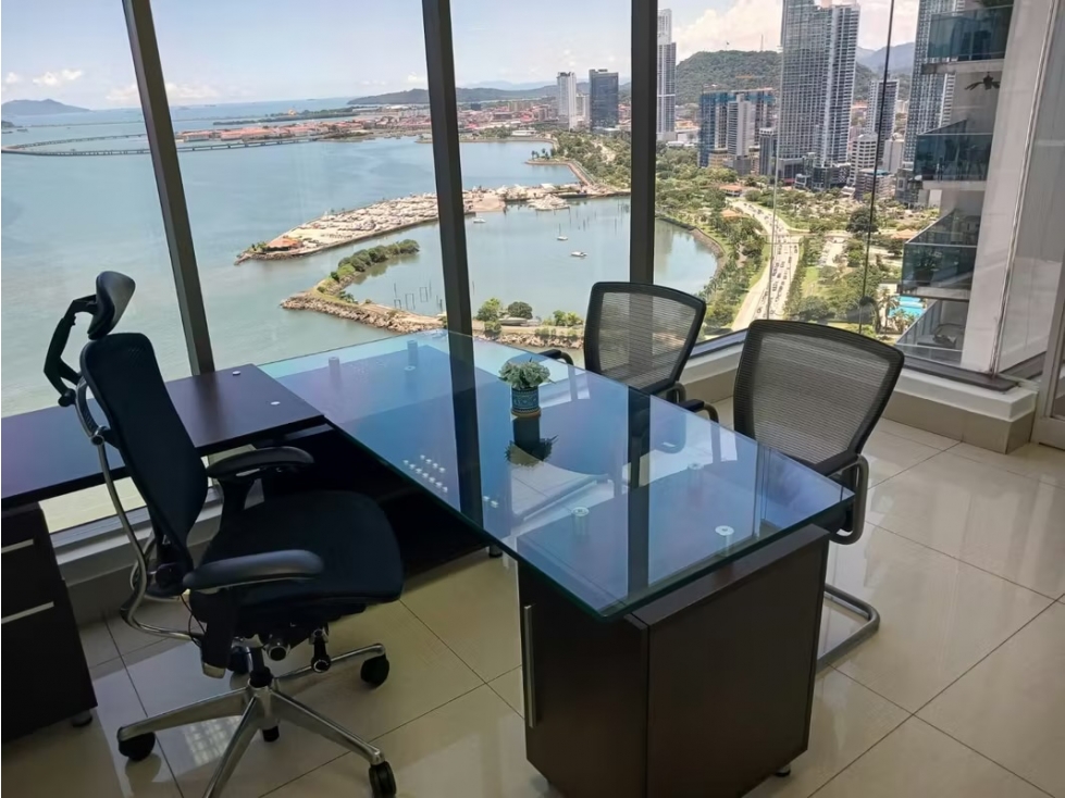 OFICINA AVENIDA BALBOA AMOBLADA 200M2 INCLUIDO MANTENIMIENTO BICSA