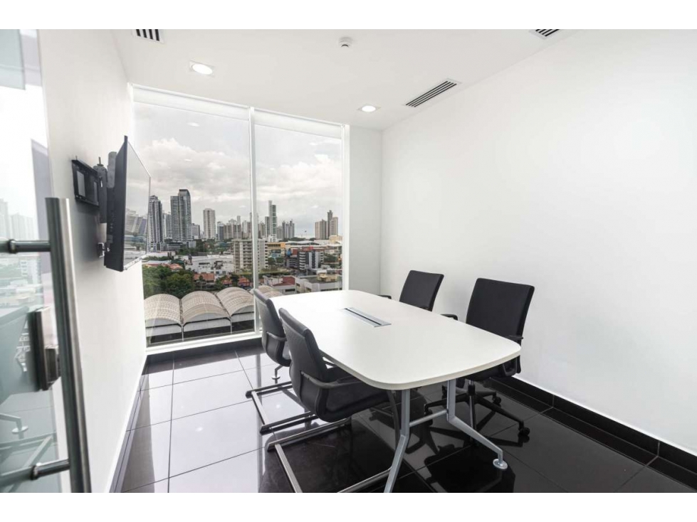 OFICINA 100M2 TOTALMENTE EQUIPADO OFFICE ONE AMOBLADA EN OBARRIO YL