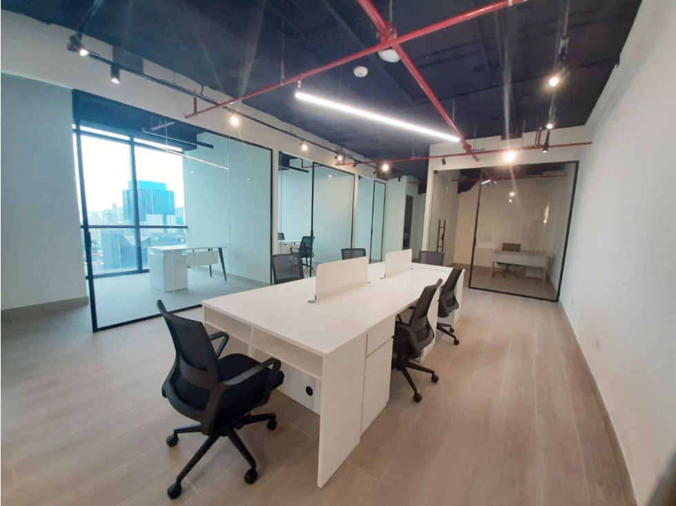 OFICINA CALLE 50 120 M2 AMOBLADA SERVICIOS/MTTO INLCUIDO TOWERBANK — foto 2