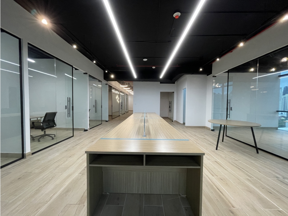 ALQUILER OFICINA CALLE 50 AMOBLADA SERVICIOS/MTTO INLCUIDO TOWERBANK