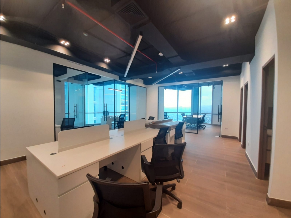 ALQUILER OFICINA AMOBLADA COSTA DEL ESTE 122M2 ESTRENAR MTTO INCLUIDO — foto 2
