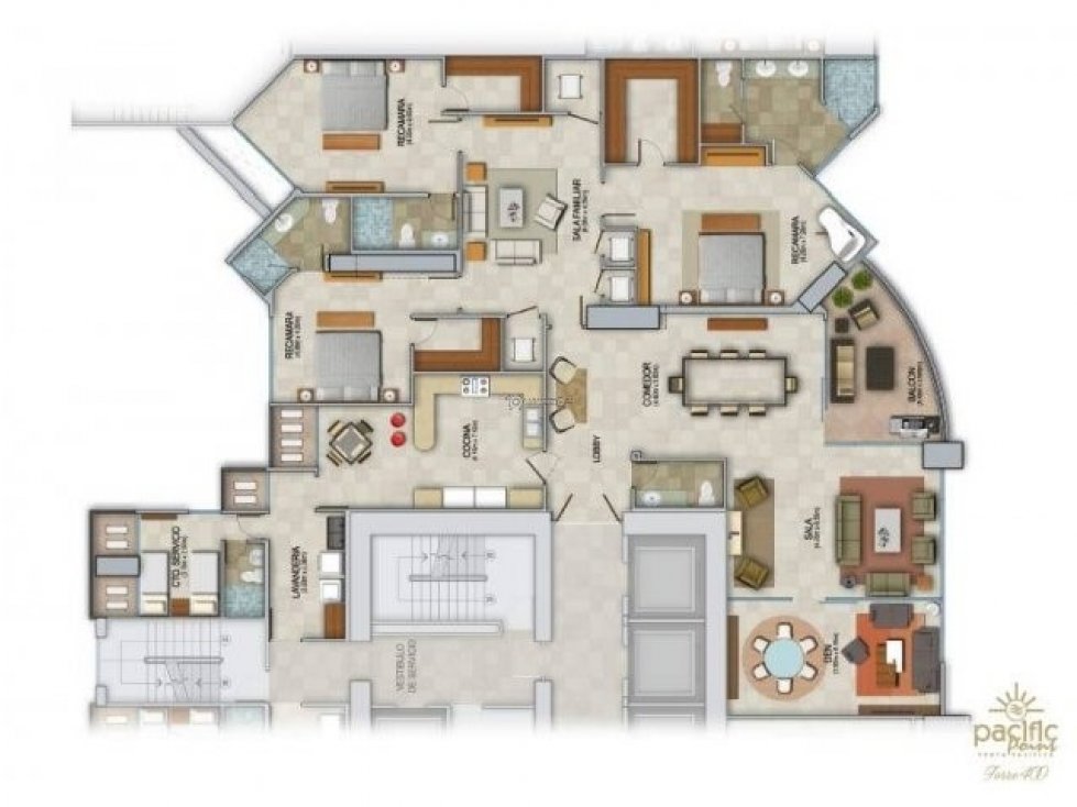 APARTAMENTO PUNTA PACIFICA PH PACIFIC POINT 356MTS - 6