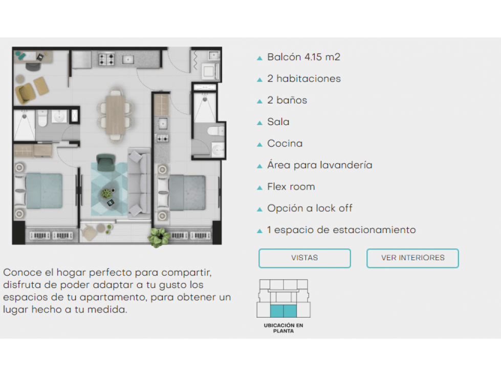 VENTA APARTAMENTO VIA ARGENTINA, PROYECTO MORE MODELO PLUS 71.37M2 — foto 3