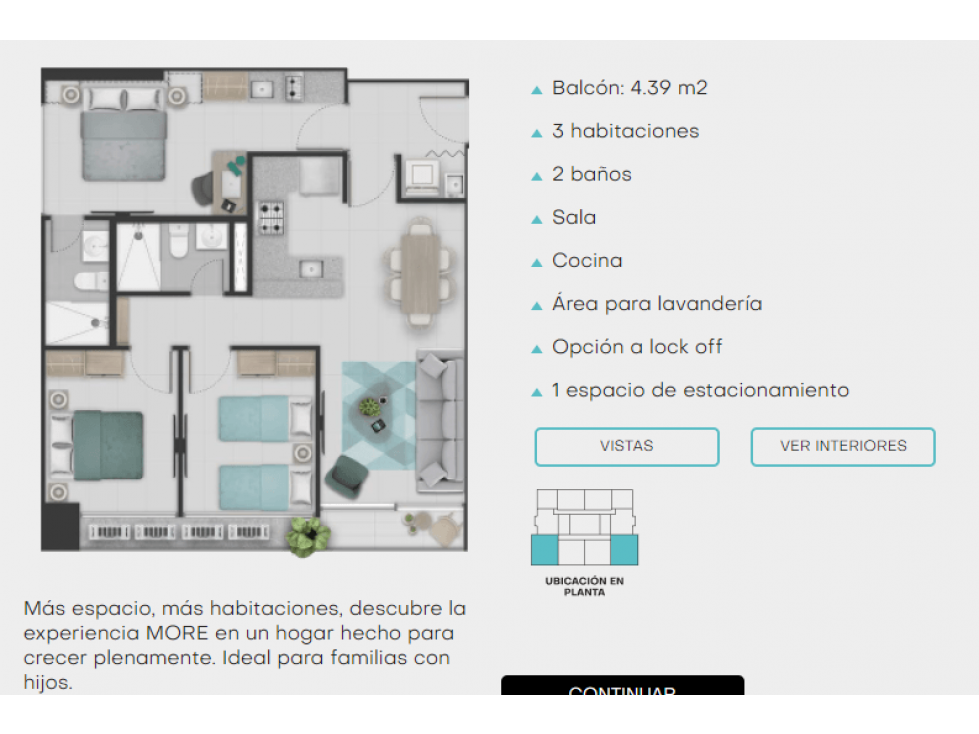 VENTA APARTAMENTO VIA ARGENTINA, PROYECTO MORE MODELO ULTRA 86.51 M2 — foto 3