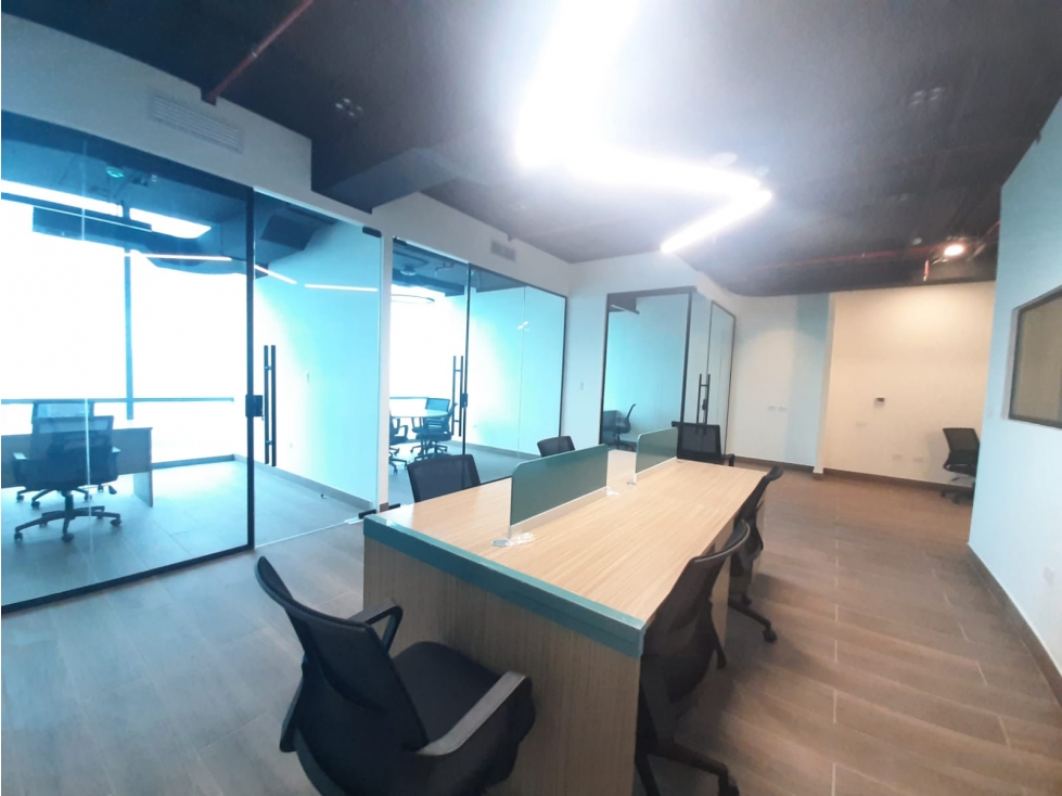ALQUILER OFICINA AMOBLADA COSTA DEL ESTE 140M2 ESTRENAR MTTO INCLUIDO
