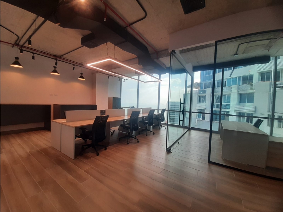 ALQUILER OFICINA AMOBLADA COSTA DEL ESTE 140M2 ESTRENAR MTTO INCLUIDO — foto 2