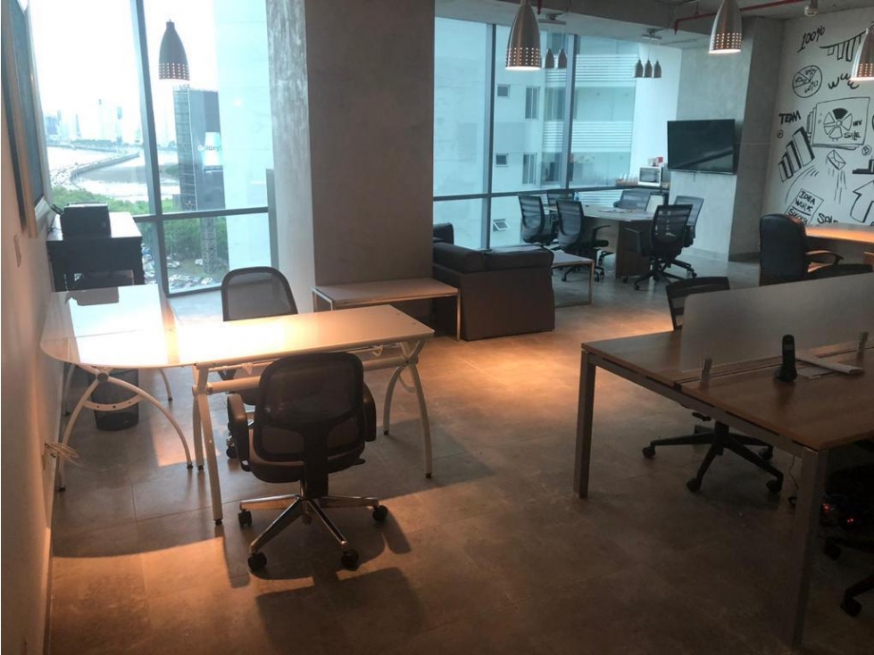VENTA DE OFICINA OFICINA AMOBLADA FINANCIAL PARK , COSTA DEL ESTE - 4