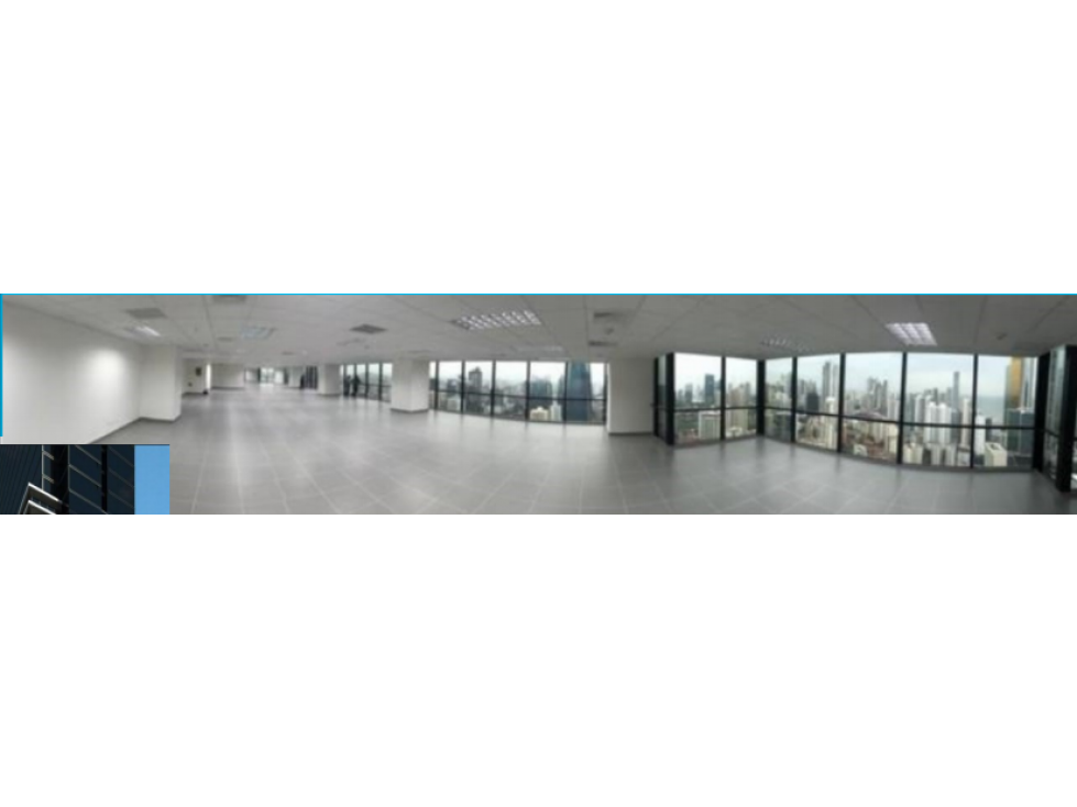 OFICINA ALQUILER/VENTA 562M2 EN $11XM2, CALLE 5O TOWER BANK