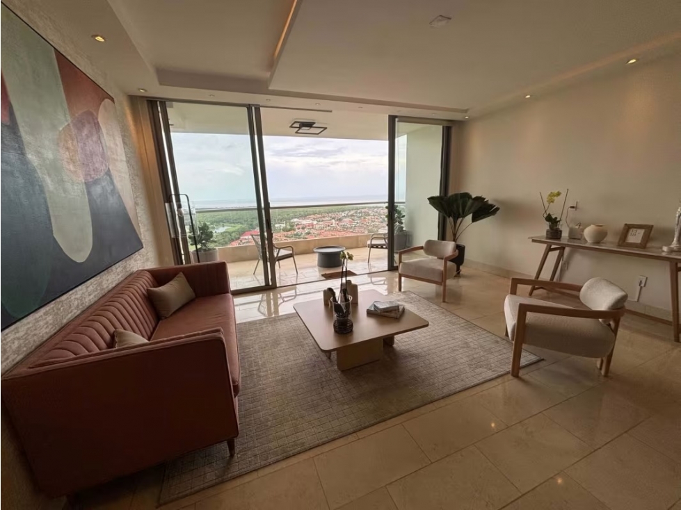 VENTA APARTAMENTO SANTA MARIA AMOBLADO VISTA AL MAR GREENVIEW MLD — foto 2