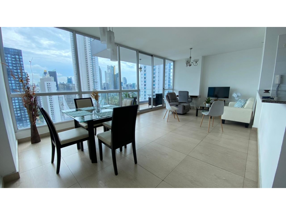 ALQUILO APARTAMENTO AMOBLADO VISTA AL MAR AV BALBOA PH VISTA BALBOA YL