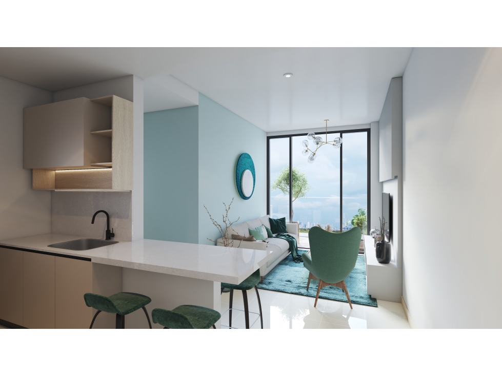 VENTA APARTAMENTO COCOLI 49M2 CANAL BREEZE TUCAN COUNTRY CLUB MLD — foto 5