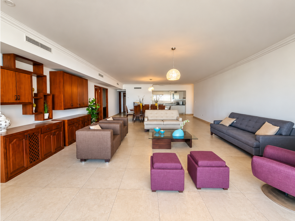 APARTAMENTO AMOBLADO en AV BALBOA 3 REC 271M FRENTE AL MAR WATERS