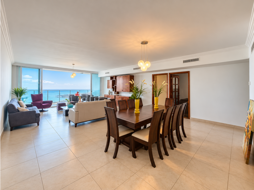 APARTAMENTO AMOBLADO en AV BALBOA 3 REC 271M FRENTE AL MAR WATERS - 4