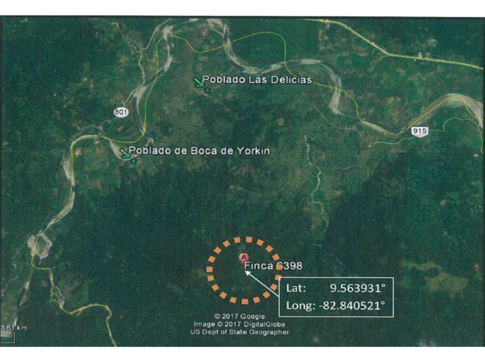 TERRENO DE 79.3 HAS CON QUEBRADA EN CHANGUINOLA, BOCAS DEL TORO - 1