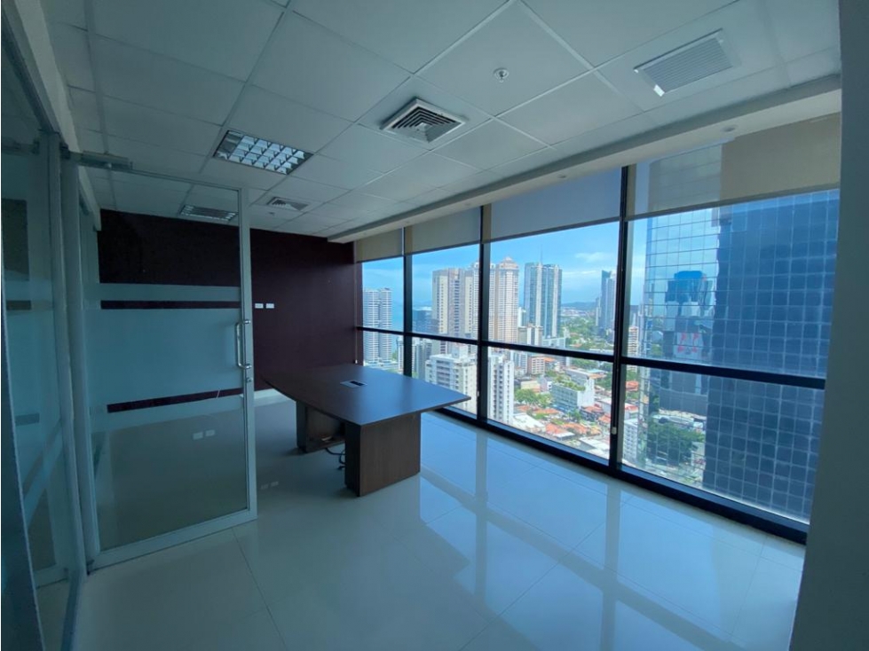 OFICINA AMOBLADA O VACIA 326 M2, EN TOWERBANK, CALLE 50