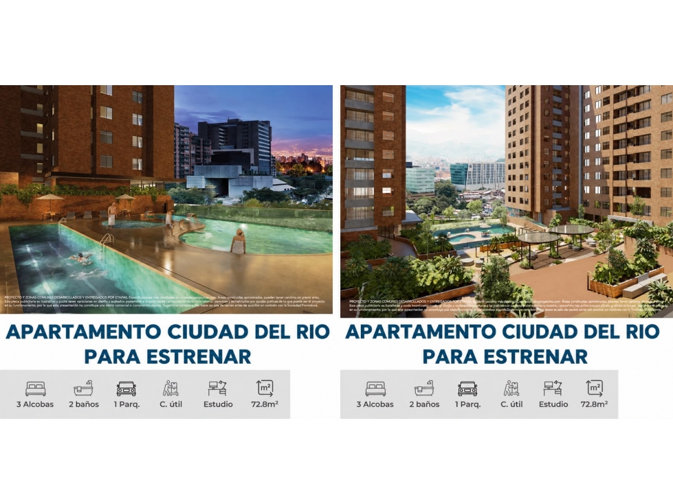 Venta de apartamento Art City obra gris Ciudad del Rio — foto 3