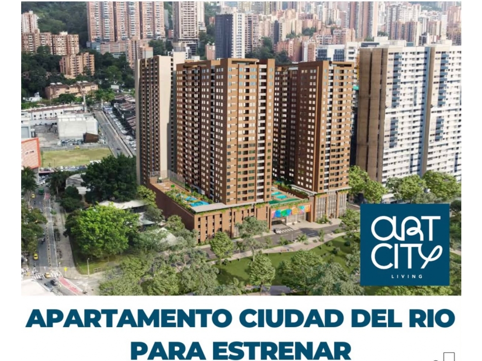 Venta de apartamento Art City obra gris Ciudad del Rio