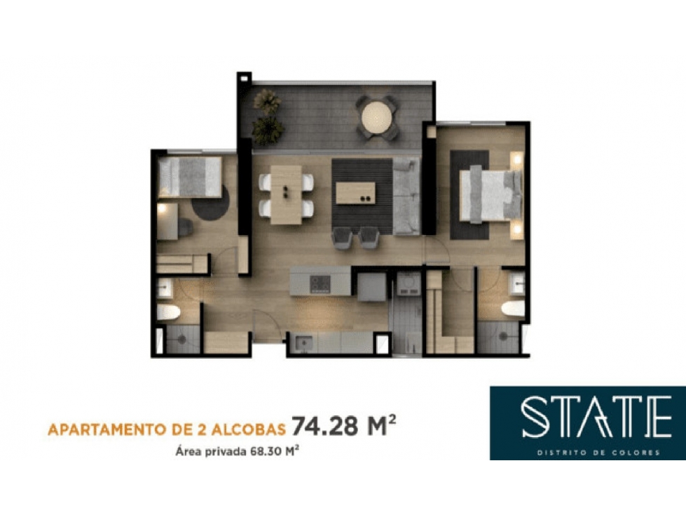 Venta de apartamento State Los Colores — foto 6