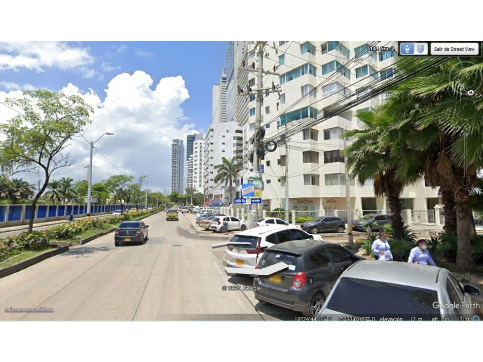 Lote en Venta o Arriendo Bocagrande Cartagena