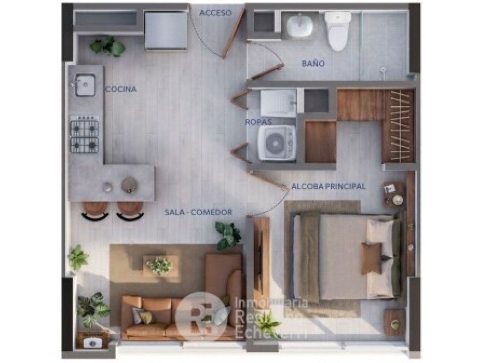 Apartaestudio en venta, La Macarena, Bogotá