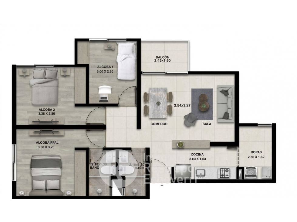 Apartamento en Venta, barrio Baja Suiza, Manizales