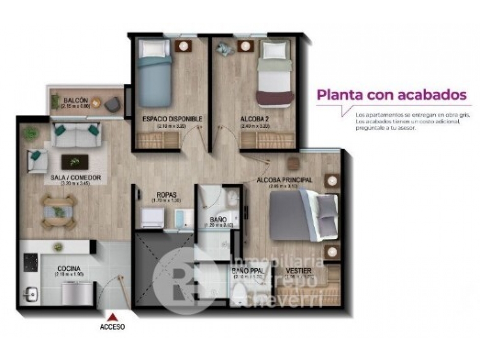 Apartamento para estrenar en venta, Cajicá, Cundinamarca